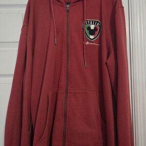Disney EPCOT Italia Red Zip Hoodie